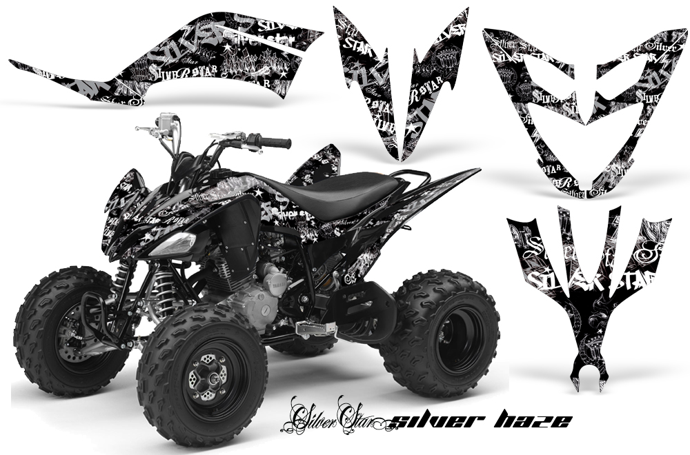 Yamaha Raptor 250 Graphics Silverhaze WhiteBlackBG